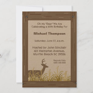 Invitación de cumpleaños a la naturaleza rusa de l