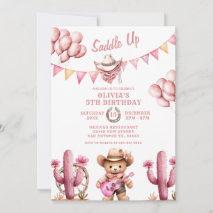 Invitación de cumpleaños a la niña Chica occidenta