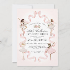 Invitación de cumpleaños a la pequeña Ballerina Ch