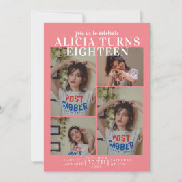 Invitación de cumpleaños a la portada de la revist
