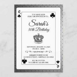 Invitación de cumpleaños a la Reina de los Clubes 