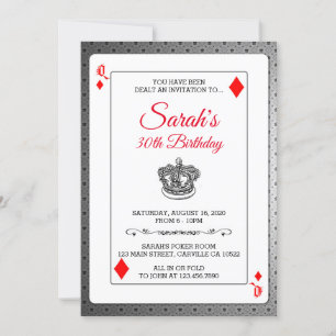 Invitación de cumpleaños a la Reina de los Diamant