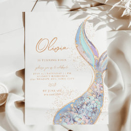 Invitación de cumpleaños a la sirena