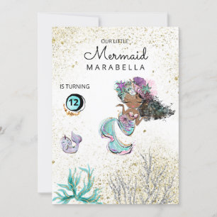 *~* Invitación de cumpleaños a la sirena a la ball