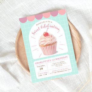 Invitación de cumpleaños a la tienda de dulces