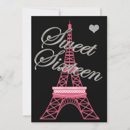 Invitación de cumpleaños a la Torre Eiffel de Parí
