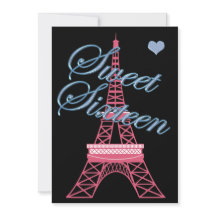 Invitación de cumpleaños a la Torre Eiffel de Parí