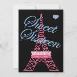 Invitación de cumpleaños a la Torre Eiffel de Parí