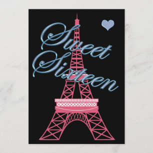 Invitación de cumpleaños a la Torre Eiffel de Parí