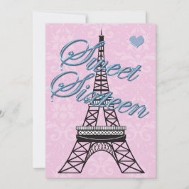 Invitación de cumpleaños a la Torre Eiffel de Parí