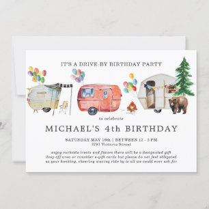 Invitación de cumpleaños a la unidad de distanciam