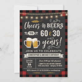 Invitación de cumpleaños a las cervezas y a las ov