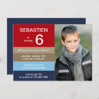 Invitación de cumpleaños a las franjas polo