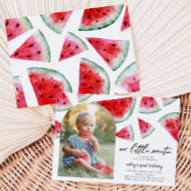 Invitación de cumpleaños a Little Sweetie Photo