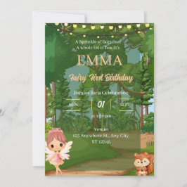 Invitación de cumpleaños a los animales de la gran