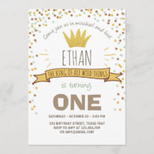 Invitación de cumpleaños a los animales salvajes C