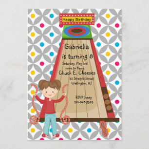 Invitación de cumpleaños a los Chicas de Cute Arca