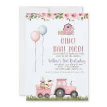 Invitación de cumpleaños a los Chicas rosados a la