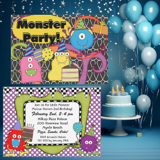 Invitación de cumpleaños a los Monstruos Goofy