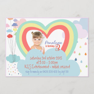 Invitación de cumpleaños a los niños con el tema d