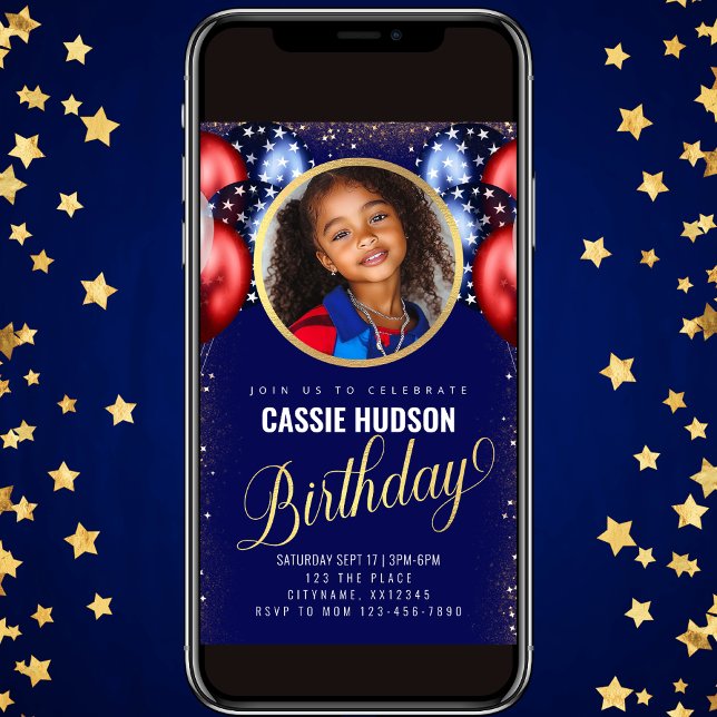 Invitación de cumpleaños a los niños de los Globos (Subido por el creador)