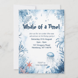 Invitación de cumpleaños a los niños del Océano ba