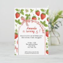 Invitación de cumpleaños a los niños dulces de fre