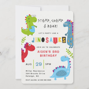 Invitación de cumpleaños a los niños ruidosos del