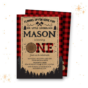 Invitación de cumpleaños a Lumberjack