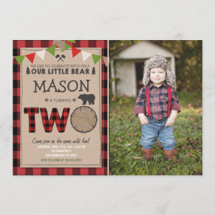 Invitación de cumpleaños a Lumberjack Cumpleaños d