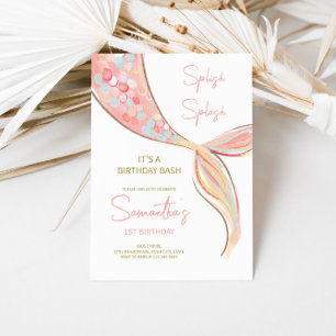 Invitación de cumpleaños a Mermaid Tail