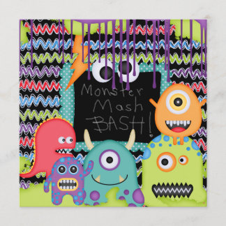 Invitación de cumpleaños a Monster Mash Bash