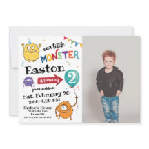 Invitación de cumpleaños a Monster Photo