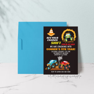 Invitación de cumpleaños a Monster Truck