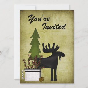 Invitación de cumpleaños a Moose Country Mountain 