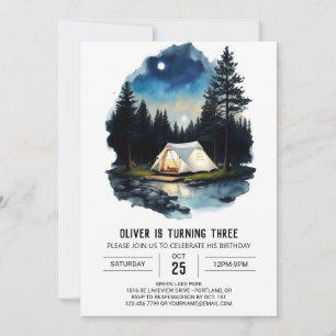 Invitación de cumpleaños a Mountain Adventure