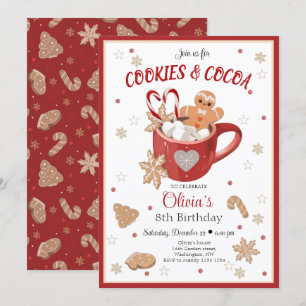 Invitación de cumpleaños a Navidades de cocina y c