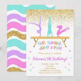 Invitación de cumpleaños a niños de Purpurina dora