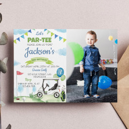 Invitación de cumpleaños a Par-tee Golf