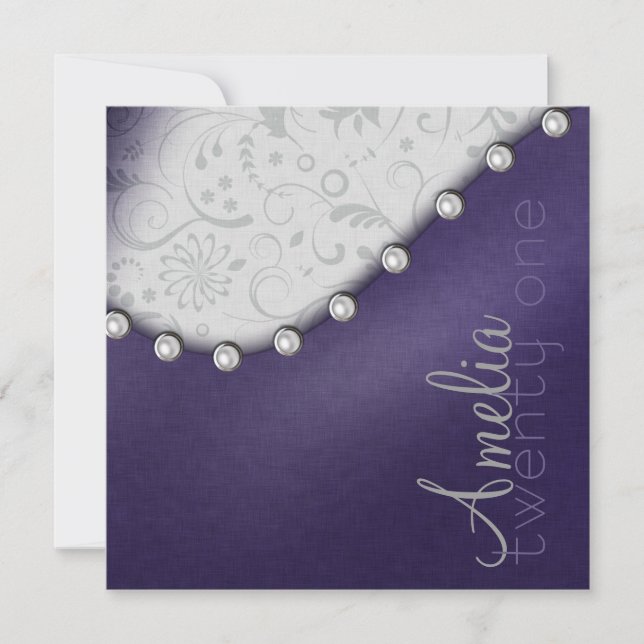 Invitación de cumpleaños a Pearl Square (Anverso)