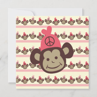 Invitación de cumpleaños a Personalizado de mono r