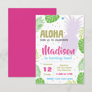 Invitación de cumpleaños a Pineapple