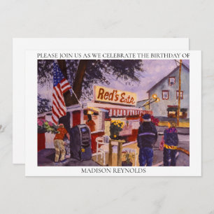 Invitación de cumpleaños a Red's Eats Lobster Shac