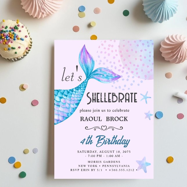 Invitación de cumpleaños a Shellebrate (Subido por el creador)