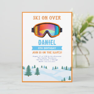 Invitación de cumpleaños a Snowboard