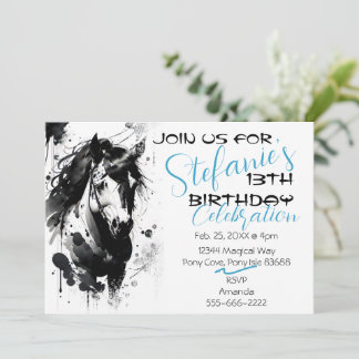 Invitación de cumpleaños a Spirit Pony 2