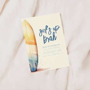 Invitación de cumpleaños a Surf's Up Brah Surfing 
