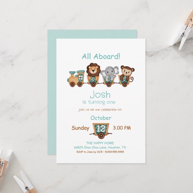 Invitación de cumpleaños a todos los niños de la F (Anverso/Reverso In Situ)