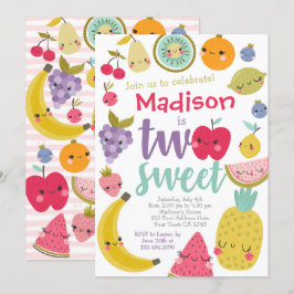 Invitación de cumpleaños a Tuttifrutti