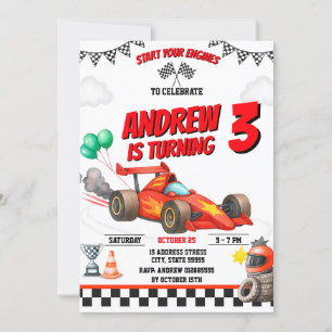 Invitación de cumpleaños a un niño de deporte pers
